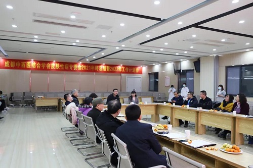 成都博润白癜风医院受邀出席成都中西医结合学会皮肤性病专委会2021年终总结会暨 2022 年工作计划会